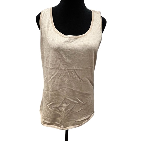 St. John Tops - St John Tan Wool Rayon Tank